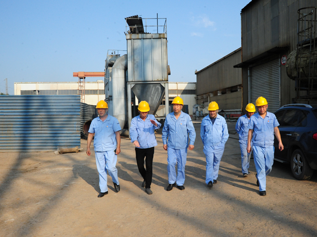 集團(tuán)公司黨委書記、董事長李躍民現(xiàn)場督導(dǎo)電解鋁、炭素等環(huán)保提升項(xiàng)目