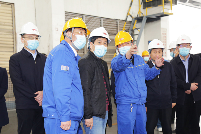 洛陽市委常委、常務副市長孫延文到萬基調研指導工作