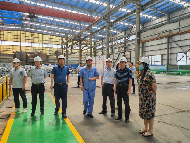 省工信廳材料工業(yè)處副處長劉伯嘉一行到萬基控股集團調研