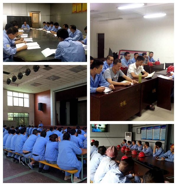 全員百日學(xué)“三規(guī)”活動(dòng)現(xiàn)場(chǎng)（發(fā)電、鋁加工、墻材）